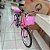 BICICLETA ARO-20 - ROSA PEROLA/ROXO C/CESTA ROSA PEROLA/ROXO - Imagem 2