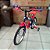 BICICLETA ARO-16 - VERMELHO / AZUL ESCURO - Imagem 2