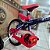 BICICLETA ARO-16 - VERMELHO / AZUL ESCURO - Imagem 3