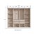 GUARDA ROUPA CALIFORNIA MDF 8 PTS CASTANHO NUDE C/PE - Imagem 3