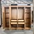 GUARDA ROUPA CALIFORNIA MDF 8 PTS CASTANHO NUDE C/PE - Imagem 2
