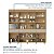 COZINHA 6 PORTAS 3 GAVETAS NESHER REALEZA 220CM 100% MDF - CARVALHO-GREIGE - Imagem 3
