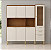KIT COZINHA CARUARU 100% MDF 1800MM NATURE/CHAMPAGNE 26 - Imagem 1