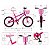 BICICLETA COLLI JULLY ARO 20 C/ CESTO - ROSA NEON - Imagem 3