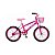 BICICLETA COLLI JULLY ARO 20 C/ CESTO - ROSA NEON - Imagem 1