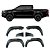 Alargador Para-lamas Toyota Hilux 2016 À 2024 Preto - Imagem 1