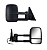 Retrovisor Americano Reboque Hilux 2016-2022 Preto - Imagem 2
