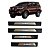 Soleira de Porta LED Toyota SW4 2016 a 2025 Aço Inox Escovado - Imagem 1