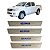 Soleira de Porta LED Toyota Hilux 2012 a 2015 Inox Escovado - Imagem 1