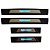 Soleira LED Premium para Ford Ranger 2016 a 2022 – Aço Inox Escovado - Imagem 2