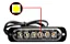 Farol LED Strobo 6 LEDs Vermelho 18W 18 Funções 12/24V Universal - Imagem 4