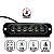 Farol LED Strobo 6 LEDs Vermelho 18W 18 Funções 12/24V Universal - Imagem 3