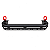 Nudge Bar Dianteiro GWM Tank 300 – Barra Tubular com Suporte para Faróis e Ganchos Vermelhos - Imagem 3