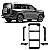 Escada Lateral Haval H9 2025+ para Bagageiro de Teto - Imagem 1