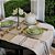 Trilho de Mesa Juliana - Algodão, Dupla Listra Verde, 40x120cm - Imagem 4