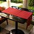 Trilho de Mesa Vermelho - Poliéster, 40x120cm - Imagem 2