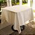 Toalha de Mesa Isabelle Quadrada Off White - Algodão, 130x130cm - Imagem 2