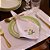 Mesa de Réveillon Guardanapos Bordados Flores Brancas - 6 lugares - Imagem 4