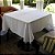 Toalha de Mesa Isabelle Quadrada Branco - Algodão, 150x150cm - Imagem 1