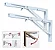 Kit 2 Mão Francesa Dobrável Suporte P/ Prateleira Mesa 35cm - Imagem 1