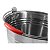Balde Gelo Garrafas Grande Aço Inox Alça Arco 26x28cm 10 L Cor Cromado - Imagem 2