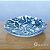PRATO DECORATIVO COM DESENHO DE PEIXES PEROLA COM AZUL - PRATO FUNDO - Imagem 1