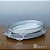 BANDEJA ESPELHADA OVAL DE METAL PRATA - ZFLEX P - Imagem 1