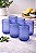 Copo pérola 6 un. azul 460 ml | vidro - Imagem 1