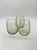Copo Verde Texturizado Vidro 450ml Kit 3 - Imagem 3
