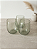 Copo Verde Texturizado Vidro 450ml Kit 3 - Imagem 1