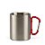 Caneca de Alumínio com Alça Mosquetão – 220ml | Parede Dupla Inox - Imagem 3