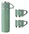 Kit Garrafa Térmica Inox Vacuum 370ml + 3 Xícaras - Imagem 4