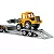 Miniatura Caminhão Prancha Com Pá Carregadeira Siku Esc 1/55 - Imagem 3