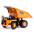 Miniatura Huina 1812 1/60 Caminhão Articulado Mineração - Imagem 1