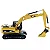 Miniatura Escavadeira Caterpillar 320D L 1/87 Detalhada - Imagem 2
