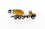 Miniatura Caminhão Misturador Concreto Caterpilla CT660 1/64 - Imagem 4