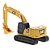 Miniatura Caterpillar Escavadeira Hidráulica 320 1/64 Diecas - Imagem 6