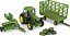 Miniatura Play Set John Deere Trator 6210R Enfardadeira 1/64 - Imagem 1