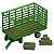 Miniatura Play Set John Deere Trator 6210R Enfardadeira 1/64 - Imagem 5