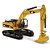 Miniatura Escavadora Hidráulica Caterpillar 340D 1/50 Diecast Masters - Imagem 1