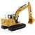 Miniatura Escavadeira Hidráulica Caterpillar 323 1/50 Diecast Masters - Imagem 8