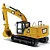 Miniatura Escavadeira Hidráulica Caterpillar 323 1/50 Diecast Masters - Imagem 3
