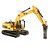 Miniatura Escavadeira Com Martelo Caterpillar 320D L 1/50 Diecast Masters - Imagem 3