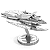 Miniatura De Montar Metal Earth Batman 1969 Batwing MMS373 - Imagem 2