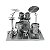 Miniatura De Montar Metal Earth Bateria Rock Drum Set MMS076 - Imagem 1