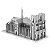 Miniatura De Montar Metal Earth Notre Dame Catredal ICX003 - Imagem 1