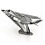 Miniatura De Montar Metal Earth Caça F-117 Nighthawk MMS164 - Imagem 2