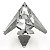 Miniatura De Montar Metal Earth Caça F-117 Nighthawk MMS164 - Imagem 3
