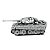 Miniatura De Montar Metal Earth Tanque De Guerra Tiger MMS203 - Imagem 1