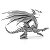 Miniatura De Montar Metal Earth Iconx Silver Dragon ICX023 - Imagem 1